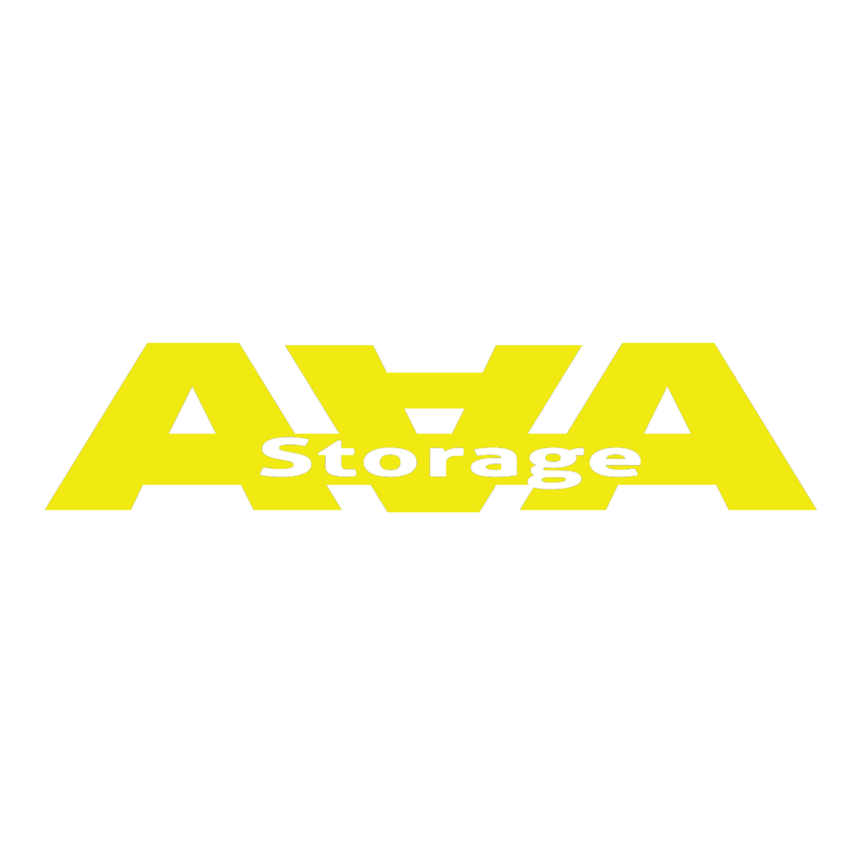 AAA Storage Yellow Logo Transparent